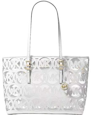 Michael Kors Quinn Lg Ew Tz Tote - Wit
