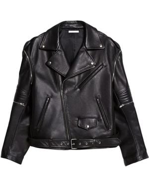 Helmut Lang Leather Jackets - Black