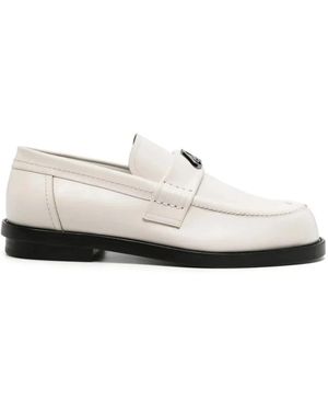McQueen Licht Krijt Gunmetal Schoenen - Wit