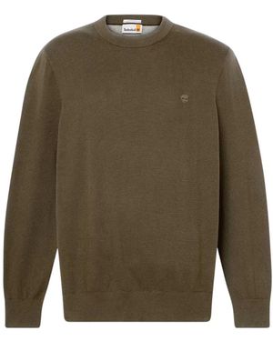 Timberland Round-Neck Knitwear - Verde