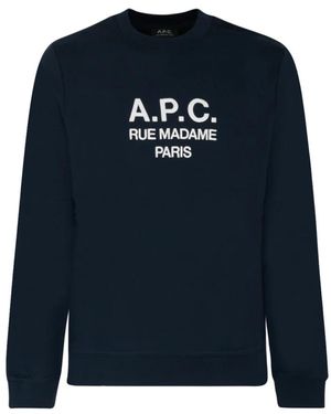 A.P.C. Sweatshirts - Azul