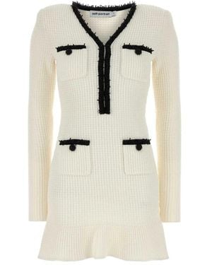 Self-Portrait Knitted Dresses - Neutro