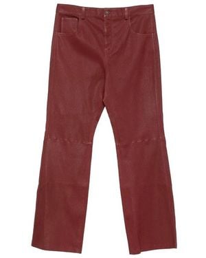 Amiri Broeken ,Rood ,Leer Vintage Cut Leren Broek