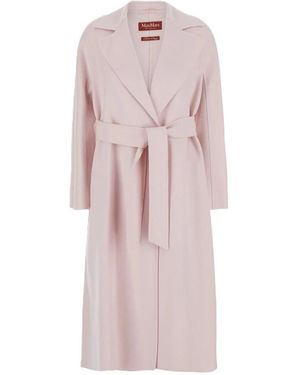 Max Mara Belted Coats - Pink