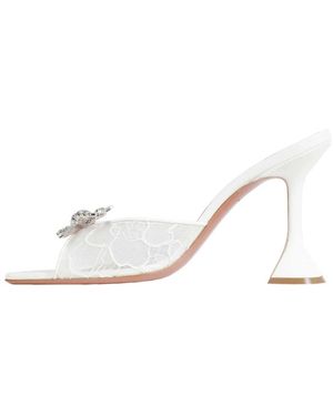 AMINA MUADDI Schoenen ,Wit ,Leer Rosie Lace Slipper 95