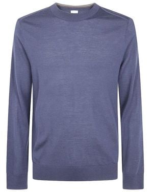 Paul Smith Round-Neck Strickwaren - Blau