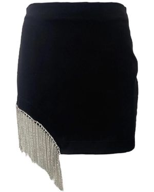 Giulia N Couture Zwarte Midi Rok Elegante Stijl
