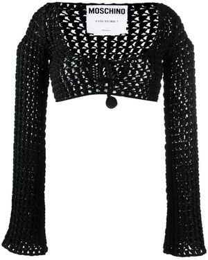Moschino Long Sleeve T-Shirts - Black