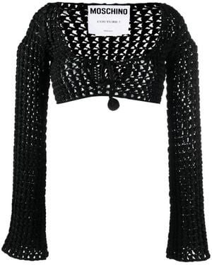 Moschino Long Sleeve T-Shirts - Black