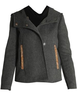 Alviero Martini 1A Classe Zeitlose anthrazit blouson jacke - Schwarz