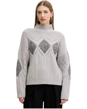 Twinset Cratere Rollkragenpullover - Grau
