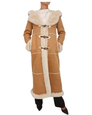 Fracomina Single-Breasted Coats - Neutro