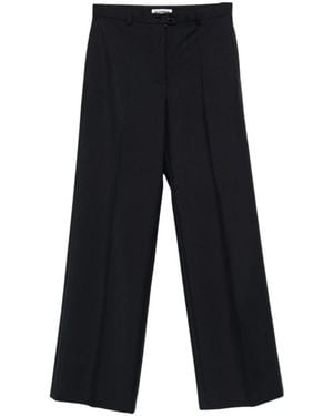 Jil Sander Broeken ,Blauw ,Rechte Broek - Zwart