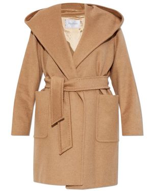 Max Mara Belted Coats - Naturel
