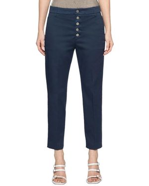 Dondup Cropped Trousers - Blue