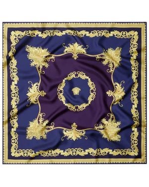 Versace Accessoires ,Blauw ,Foulard 90X 90
