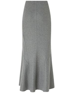 Pinko Midi Gebreide Rok - Grijs