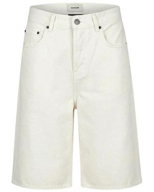 Haikure Denim Shorts - Blanco