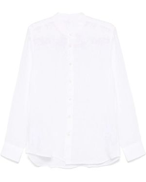 120% Lino Casual Shirts - White