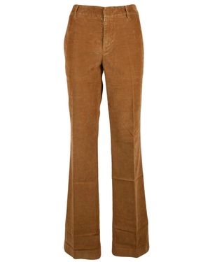 Dondup Corduroy Wijde Broek - Bruin