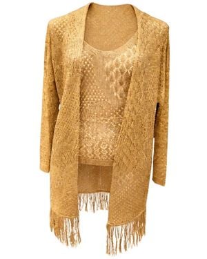 SIMONA CORSELLINI Cardigans - Metallic