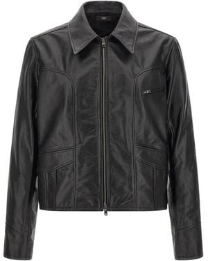 Amiri Hip Pocket Lederjacke - Schwarz