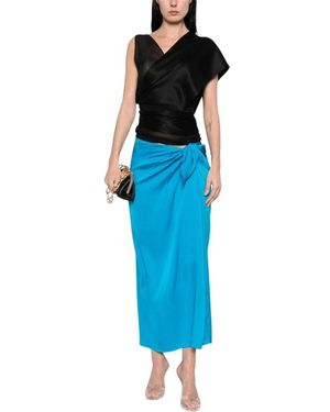 Silk95five Französisch Gebundener Seidenrock - Blau