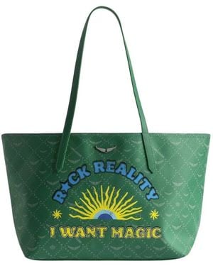 Zadig & Voltaire Z Shopper Monogram Tag - Groen