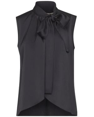 Blanca Vita Sleeveless Tops - Black