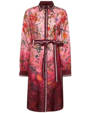 Gucci Kleedjes ,Veelkleurig ,Rode Overhemdjurk Voor Vrouwen - Rood