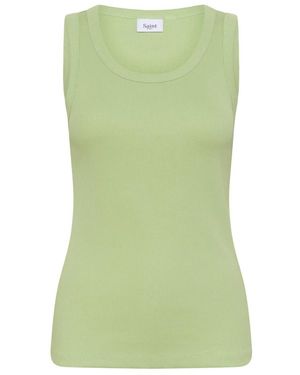 Saint Tropez Sleeveless Tops - Groen