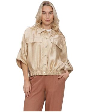 Nukus Overhemden ,Polyester Nelly Blouse - Bruin