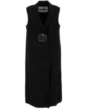 Jil Sander Waistcoats - Black