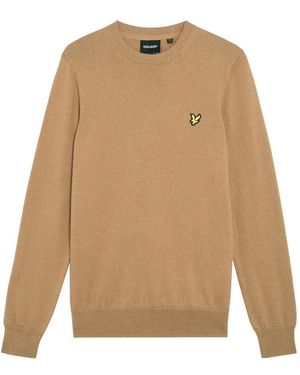 Lyle & Scott Round-Neck Knitwear - Natural