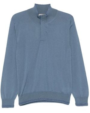 Canali Turtlenecks - Blue