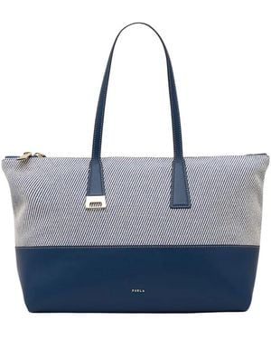 Furla Tassen ,Blauw ,Katoen Olivia L Tote