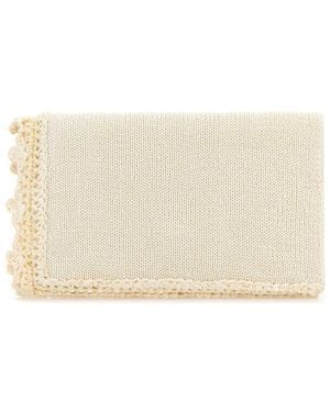 JW Anderson Gehäkelte Elfenbeinfarbene Clutch Handtasche - Natur