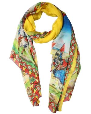 Dolce & Gabbana Silk Scarves - Yellow