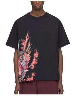 adidas Fitness ,Zwart ,Katoen Graphic Short Sleeve Tee