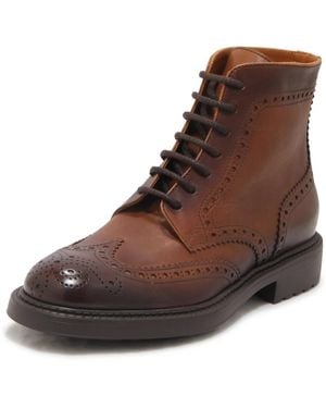 Doucal's Lace-Up Boots - Brown