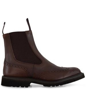 Tricker's Schoenen ,Bruin ,Leer Chelsea Slip-On Boot
