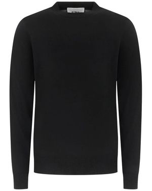 Alpha Studio Round-Neck Knitwear - Nero