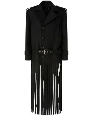 Pinko Single-Breasted Coats - Negro