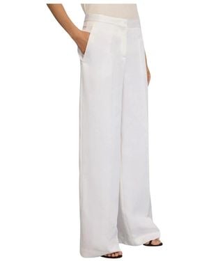 Semicouture Wide Trousers - Blanc
