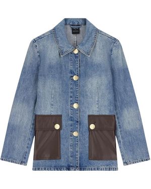 ARMANI EXCHANGE Denim Blazer Jas - Blauw