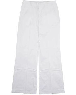 Dondup Wide Trousers - Blanc