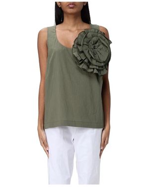 Hanita Sleeveless Tops - Vert