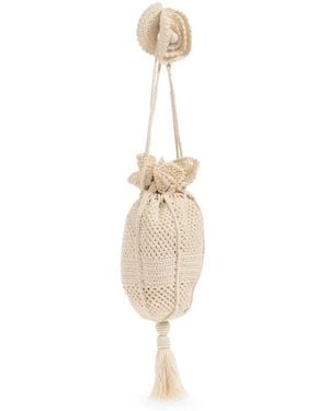 Ulla Johnson Tassen ,Katoen Mermaid Bag - Metallic