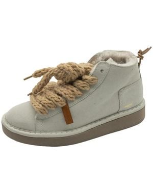 Pànchic P021 Gemütlicher Stiefeletten-Stiefel - Grau