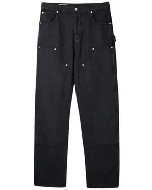 GARMENT WORKSHOP Straight Trousers - Black